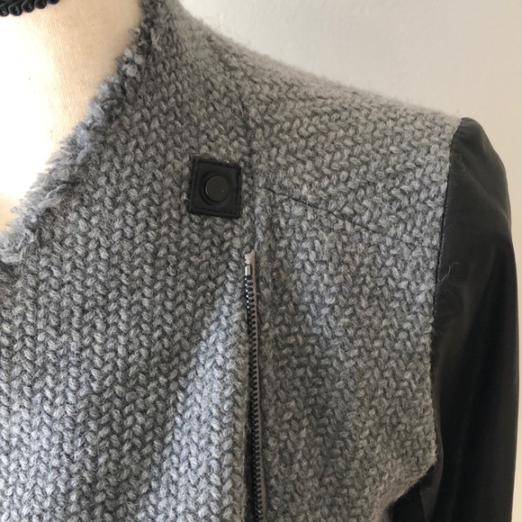 Vince Tweed and Leather jacket - Picture 9 of 13